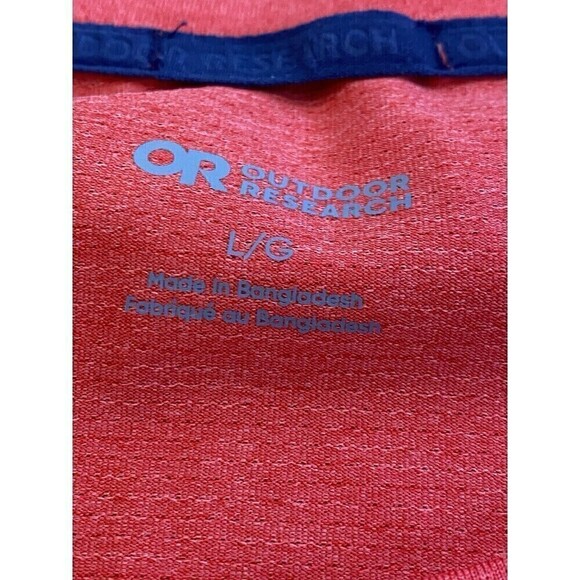 Outdoor Research Echo T Shirt Short Sleeve Womens Large Red Top ActiveFresh - Picture 5 of 7